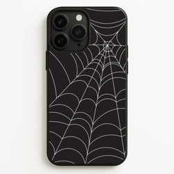 Black Cobwebs Pattern  - Halloween Phone Case for iPhone 11 Pro Max