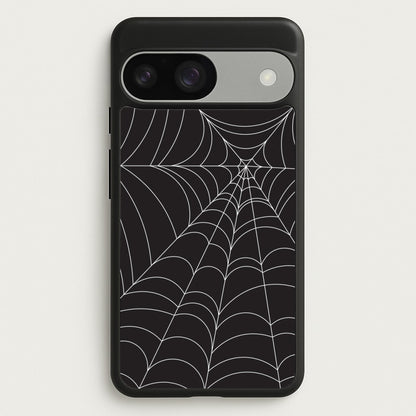 Black Cobwebs Pattern  - Halloween Phone Case for Google Pixel 9 / 9 Pro