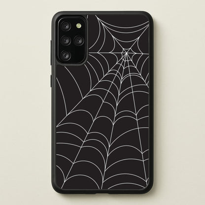 Black Cobwebs Pattern  - Halloween Phone Case for Galaxy S20 Plus