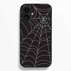 Black Cobwebs Pattern Phone Case