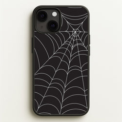 Black Cobwebs Pattern  - Halloween Phone Case for iPhone 13 Mini