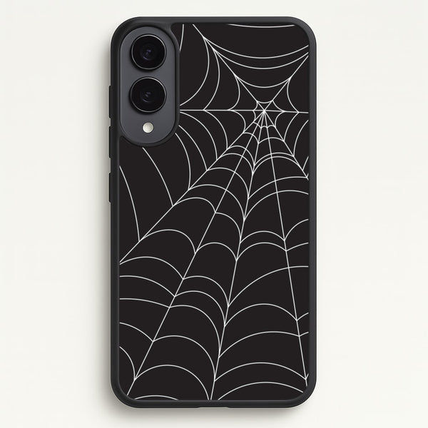 Black Cobwebs Pattern  - Halloween Phone Case for Galaxy S25 Edge