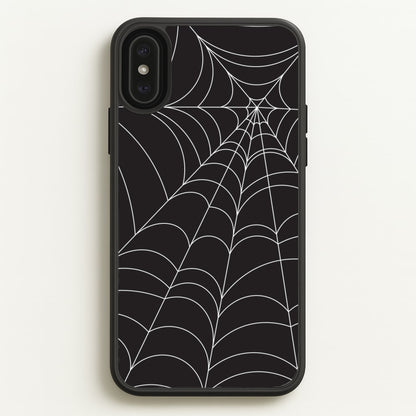 Black Cobwebs Pattern  - Halloween Phone Case for iPhone XS Max
