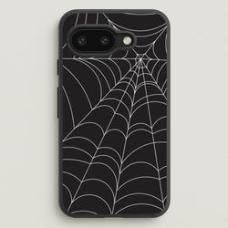 Black Cobwebs Pattern  - Halloween Phone Case for Google Pixel 9a