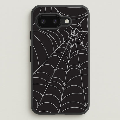 Black Cobwebs Pattern  - Halloween Phone Case for Google Pixel 9a