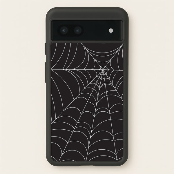 Black Cobwebs Pattern  - Halloween Phone Case for Google Pixel 7a