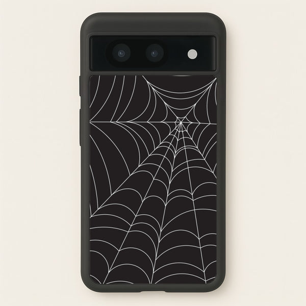 Black Cobwebs Pattern  - Halloween Phone Case for Google Pixel 8a