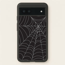 Black Cobwebs Pattern  - Halloween Phone Case for Google Pixel 6a