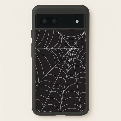Black Cobwebs Pattern  - Halloween Phone Case for Google Pixel 6a