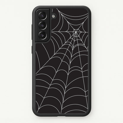 Black Cobwebs Pattern  - Halloween Phone Case for Galaxy S21