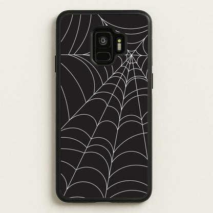Black Cobwebs Pattern  - Halloween Phone Case for Galaxy S9