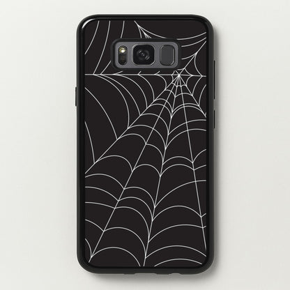 Black Cobwebs Pattern  - Halloween Phone Case for Galaxy S8
