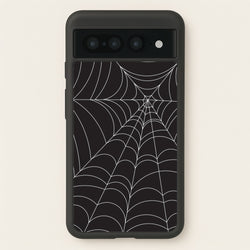Black Cobwebs Pattern  - Halloween Phone Case for Google Pixel 7 Pro