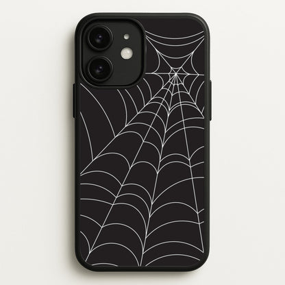 Black Cobwebs Pattern  - Halloween Phone Case for iPhone 11