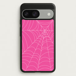 Pink Cobwebs Pattern  - Halloween Phone Case for Google Pixel 9 / 9 Pro