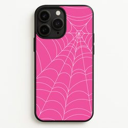 Pink Cobwebs Pattern  - Halloween Phone Case for iPhone 11 Pro