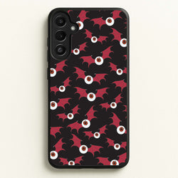 Red Bat Pattern  - Halloween Phone Case for Galaxy A36