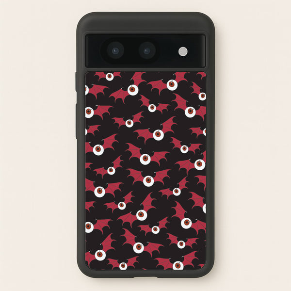 Red Bat Pattern  - Halloween Phone Case for Google Pixel 8a