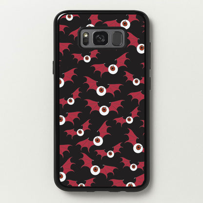 Red Bat Pattern  - Halloween Phone Case for Galaxy S8
