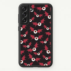 Red Bat Pattern  - Halloween Phone Case for Galaxy S21FE