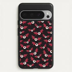 Red Bat Pattern  - Halloween Phone Case for Google Pixel 9 Pro XL