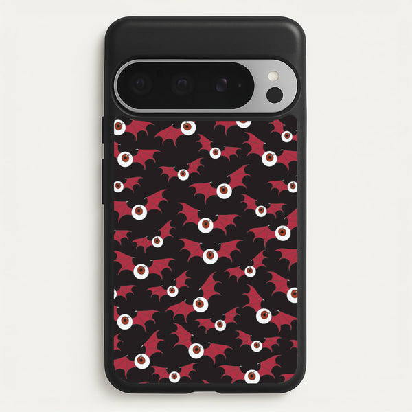 Red Bat Pattern  - Halloween Phone Case for Google Pixel 9 Pro XL