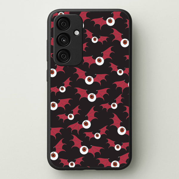 Red Bat Pattern  - Halloween Phone Case for Galaxy A15