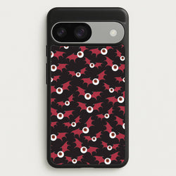 Red Bat Pattern  - Halloween Phone Case for Google Pixel 9 / 9 Pro