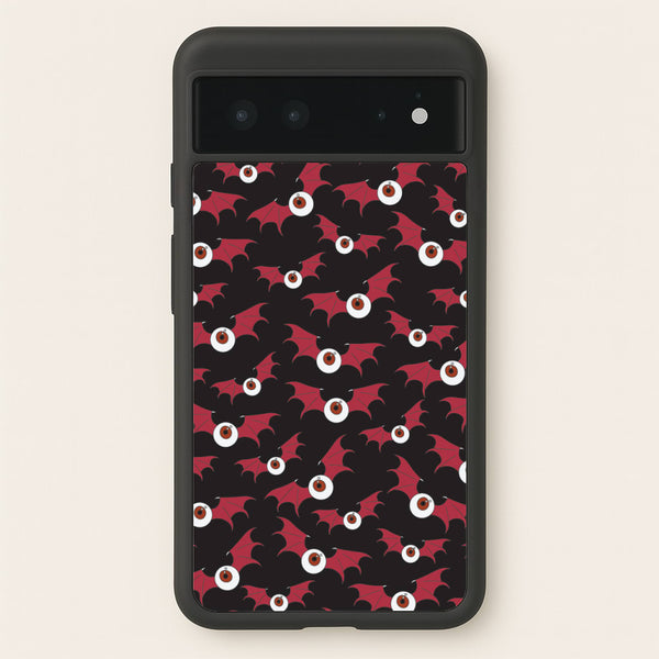 Red Bat Pattern  - Halloween Phone Case for Google Pixel 6