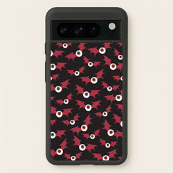 Red Bat Pattern  - Halloween Phone Case for Google Pixel 8 Pro