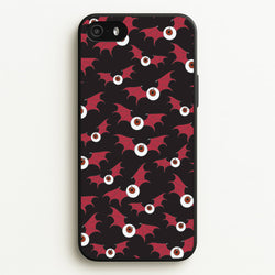 Red Bat Pattern  - Halloween Phone Case for iPhone 5 / 5s / SE 2016