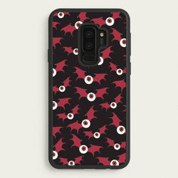 Red Bat Pattern  - Halloween Phone Case for Galaxy S9 Plus