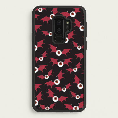 Red Bat Pattern  - Halloween Phone Case for Galaxy S9 Plus