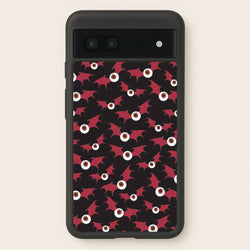 Red Bat Pattern  - Halloween Phone Case for Google Pixel 7a
