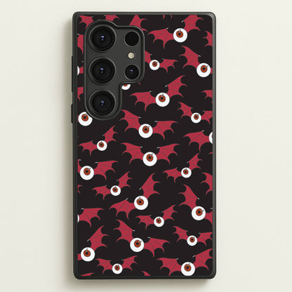 Red Bat Pattern  - Halloween Phone Case for Galaxy S25 Ultra