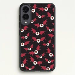 Red Bat Pattern  - Halloween Phone Case for Galaxy S25 Edge