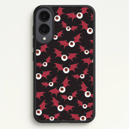 Red Bat Pattern  - Halloween Phone Case for Galaxy S25 Edge