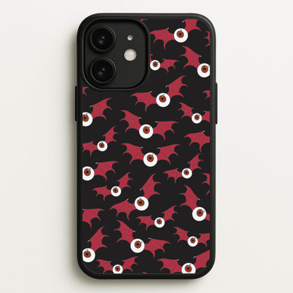 Red Bat Pattern  - Halloween Phone Case for iPhone 11