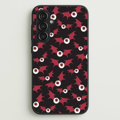 Red Bat Pattern  - Halloween Phone Case for Galaxy S23FE