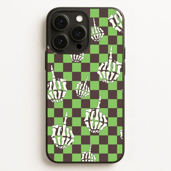 Green Middle Finger  - Halloween Phone Case for iPhone 16 Pro Max