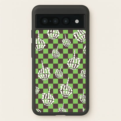 Green Middle Finger  - Halloween Phone Case for Google Pixel 7 Pro