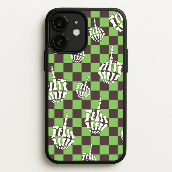 Green Middle Finger  - Halloween Phone Case for iPhone 11