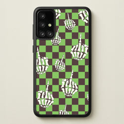 Green Middle Finger  - Halloween Phone Case for Galaxy A71