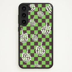 Green Middle Finger  - Halloween Phone Case for Galaxy S23