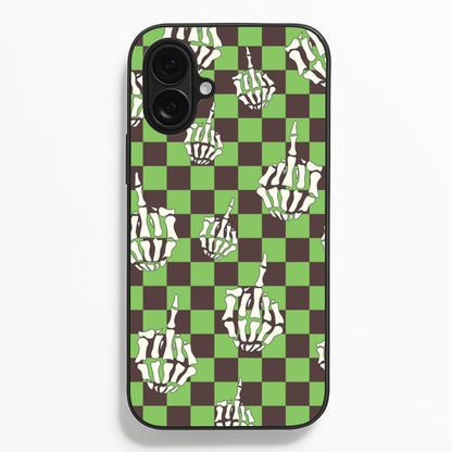 Green Middle Finger  - Halloween Phone Case for iPhone 16 Plus