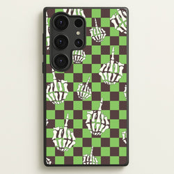 Green Middle Finger  - Halloween Phone Case for Galaxy S25 Ultra
