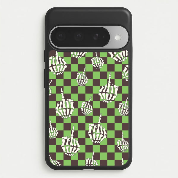 Green Middle Finger Phone Case for Google Pixel 10 Pro XL
