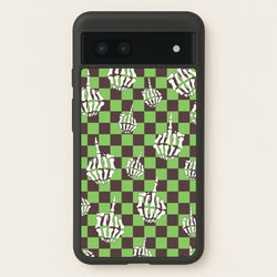 Green Middle Finger  - Halloween Phone Case for Google Pixel 7a
