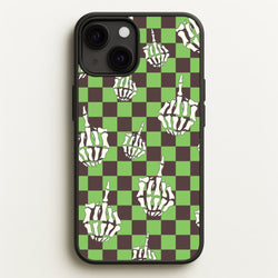 Green Middle Finger  - Halloween Phone Case for iPhone 13