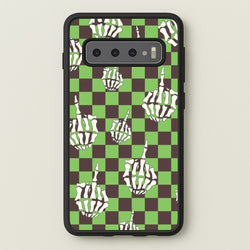 Green Middle Finger  - Halloween Phone Case for Galaxy S10